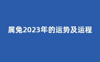 属兔2023年的运势及运程(属兔2025年的运势及运程)