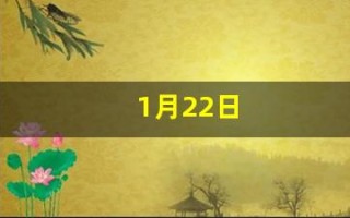 1月22日(1963年11月22日)