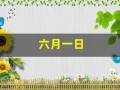 六月一日(六月一日儿童节英语怎么说)