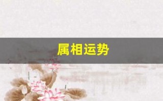 属相运势(今日属相运势)