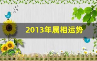 2013年属相运势(2013年 属相)