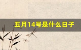 五月14号是什么日子(五月14号是什么节日)