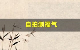 自拍测福气