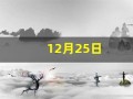 12月25日(12月25日是圣诞节吗)