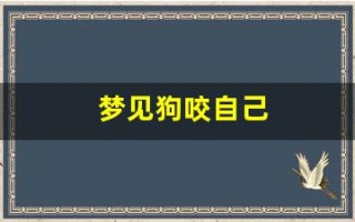 梦见狗咬自己(梦见狗咬自己的手没出血是什么意思)